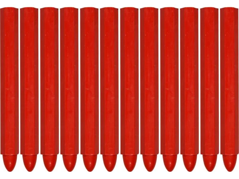YATO, modelo YT-69932, Tiza, 12 Piezas, ideal para marcar madera y materiales, herramienta profesional de alta calidad.