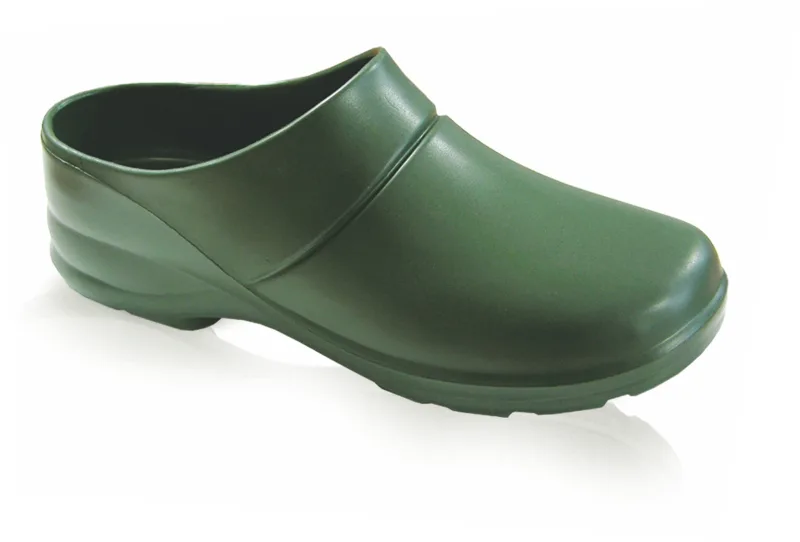 Escarpines para Hombre y Mujer, Lemigo, modelo Cloack, talla 44, color verde, calzado cómodo y práctico para jardín y actividades al aire libre.