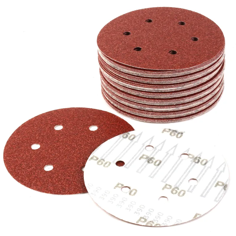 150 mm discos de papel de lija/papel de lija 5 "Klingspor ps18ek, pack de 50 discos grano 60////////
