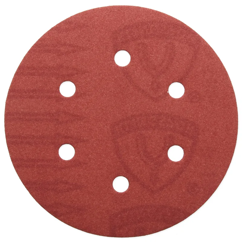 KLINGSPOR PS33CK - Discos abrasivos (madera blanda), 150 mm (6 agujeros); grano 120 con sistema KLING-ON de gancho y bucle y BE-tech; (paquete de 5)