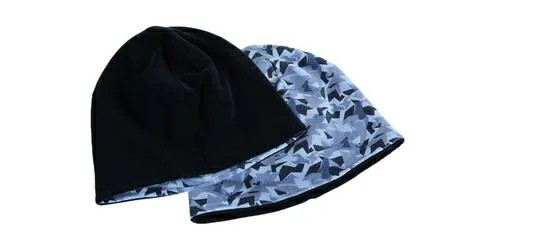 Gorro de invierno Beta, reversible, camuflaje y negro, diseño práctico y cálido para uso exterior en invierno
