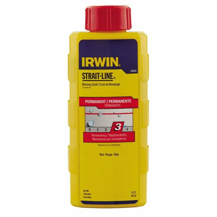 Irwin 64902 64902 - Recambios de tiza industrial (226,8 g), color rojo