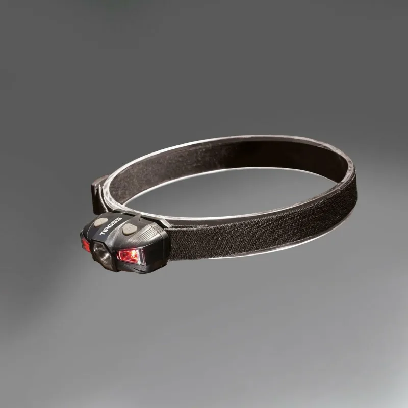 Linterna frontal Tiross con batería 1xAA, luz versátil y diseño ergonómico para múltiples aplicaciones.