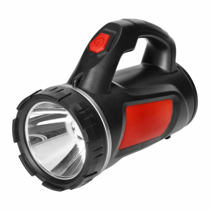 Orno Linterna LED CREE 3W + COB 1W, iluminación potente para actividades al aire libre, batería recargable 1200mAh, diseño compacto y ergonómico, color negro.