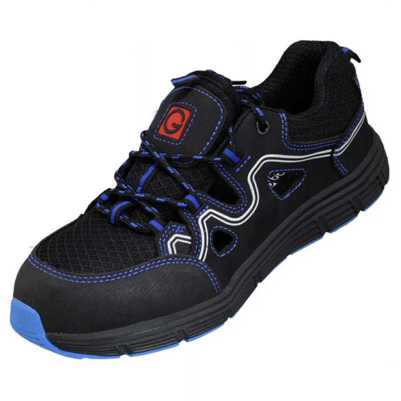 Botas de seguridad tipo tres cuartos, Galmag, modelo 650 S1P, tamaño 42, ideales para protección laboral, con suela antideslizante, puntera reforzada, diseño ergonómico.