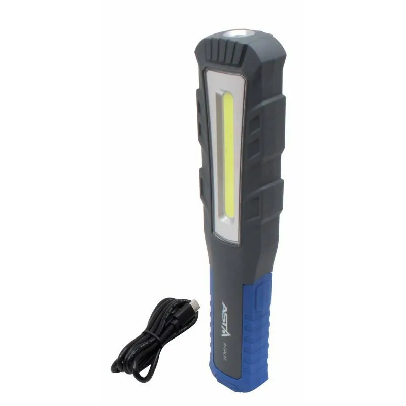 Lámpara LED COB recargable Asta, 800lm, ideal para trabajos profesionales, con base magnética, diseño compacto, alta eficiencia, portátil y fácil de usar en tareas detalladas