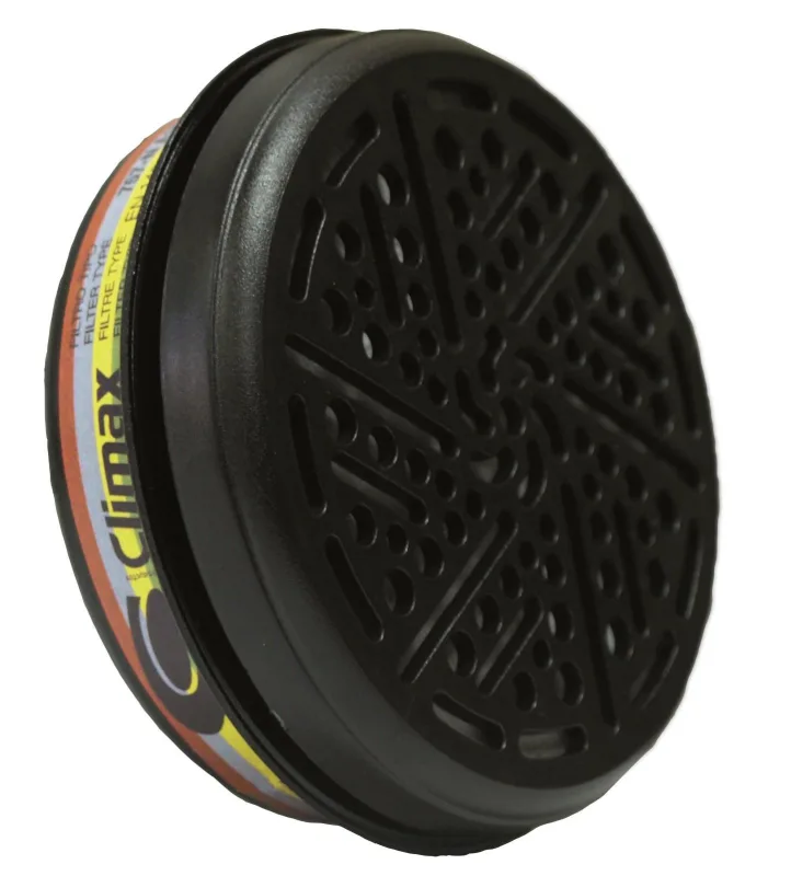 Filtro Climax Tipo 757-N A1B1E1K1 para máscaras 757-S y 742, protección avanzada contra gases y vapores, alta eficiencia en filtración, ideal para trabajos industriales.