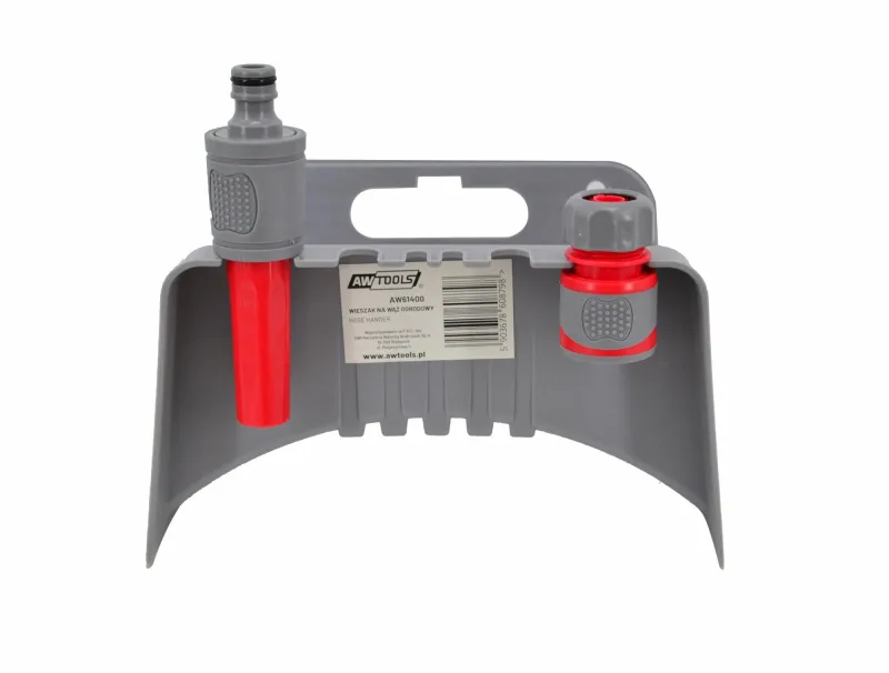 AWTOOLS Soporte para Manguera, almacenamiento seguro, fácil instalación, diseño resistente, ideal para jardines y riego doméstico