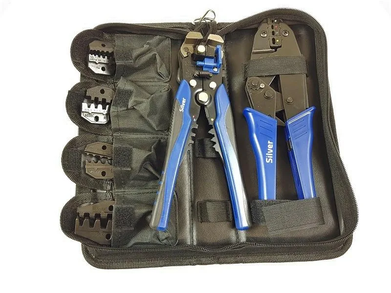 Zacator de Conectores Silver con 5 Matraces y Desgarrador de Aislamiento - Herramienta versátil para unir cables eléctricos de forma segura, ideal para profesionales y bricolaje.