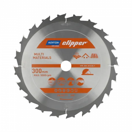 Norton piła tarczowa 300mm x 30mm x 20z multi materials demolition (3,2/2,2)