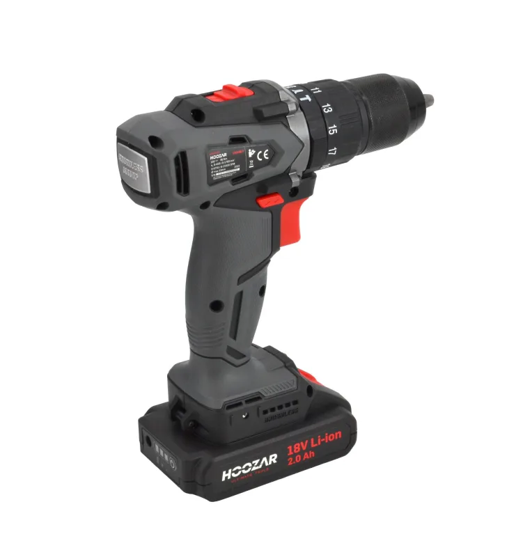 Hoozar wkrętarka bezszczotkowa 18v 2x2.0ah 45 n.m. cd20bl