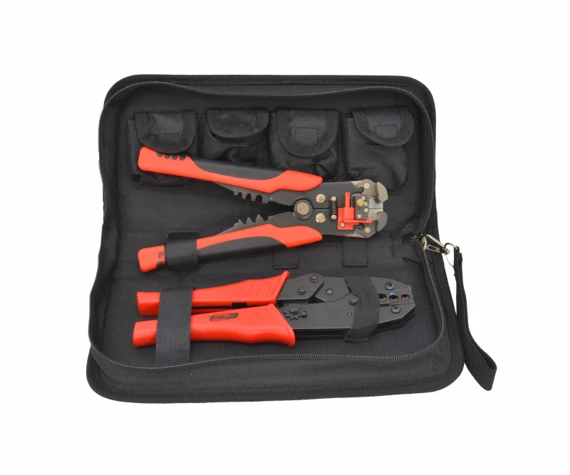 Kit AWTOOLS para Conectores + 5 Matrices + Pelacable - Herramienta Completa para Electricistas | Profesional y Preciso