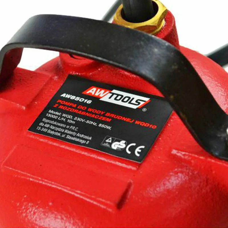 Awtools pompa wody brudnej z rozdrabniaczem i pływakiem 850w