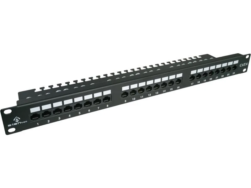 Patch Panel UTP Kat.6 24 Porty LSA 1U