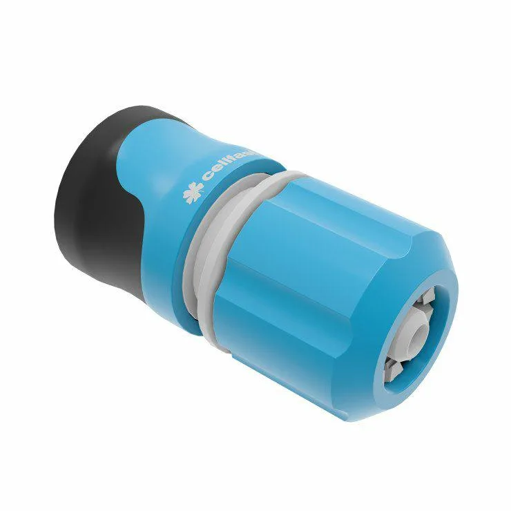 Cellfast Conector de manguera ERGO 3/8", material PC/ABS, 3 clips, 53-131