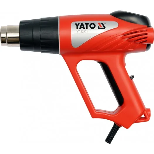 Yato YT-82291 pistola de calor Pistola de aire caliente 500 l/min 550 °C 2000 W Negro, Rojo