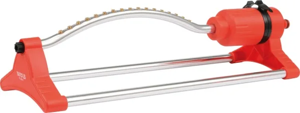 Yato YT-8993 rociador de agua Rociador de agua oscilante Acrilonitrilo butadieno estireno (ABS), Aluminio Naranja, Plata