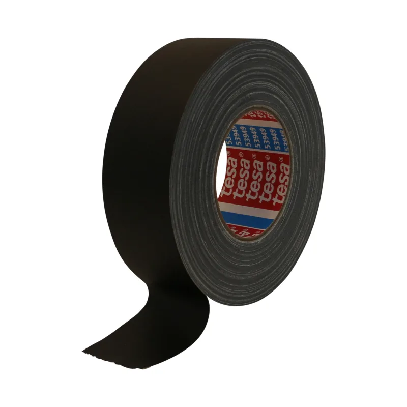 TESA 53949-00000-02 53949-00000-02-Cinta de tejido Gaffer Mate serie 53949-50m x 50mm Negra, 50m x 50 mm