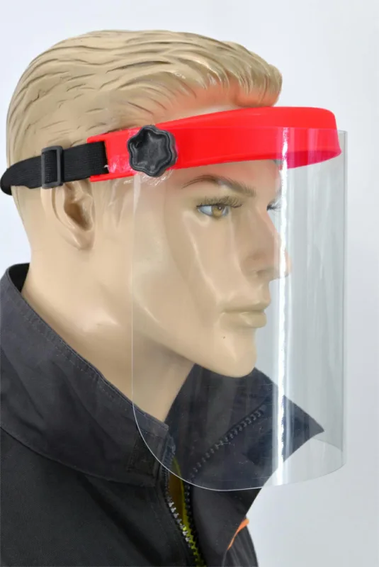 Awtools przyłbica ochronna czerwona