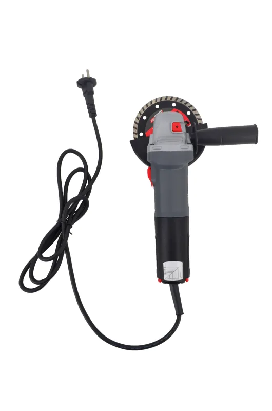 Amoladora angular Hoozar, modelo 125mm 800W, ideal para cortar y desbastar, con regulación de velocidad, diseño compacto, potente y eficiente para trabajos de precisión.