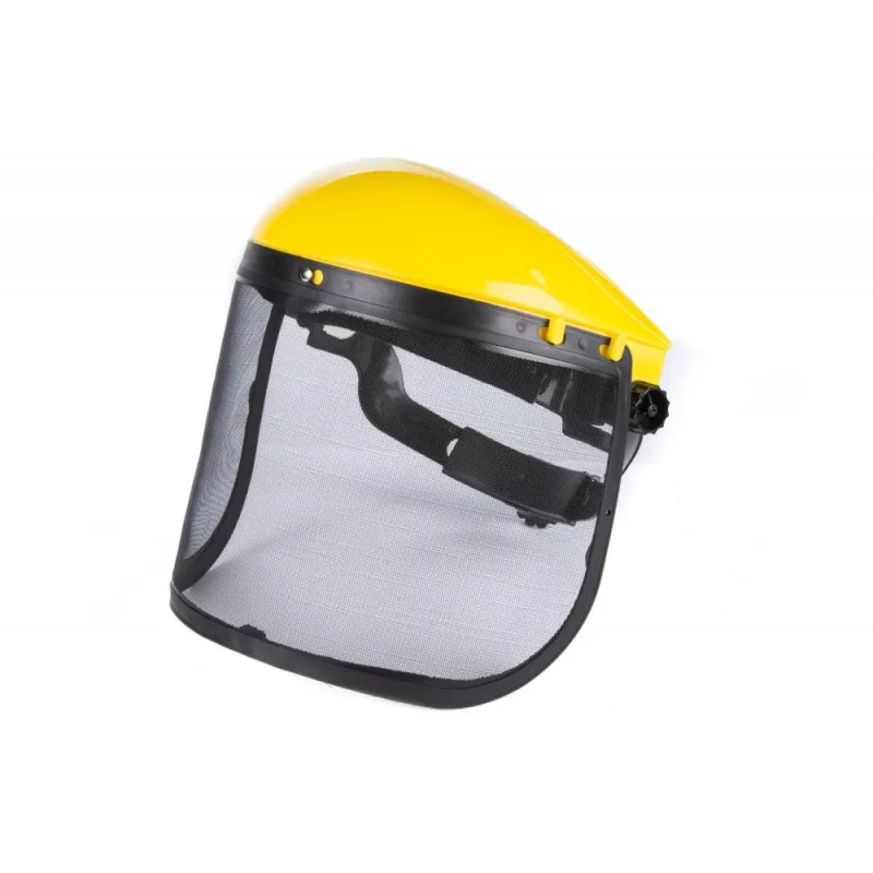 Przyłbica siatkowa osłona twarzy do kosy /silver