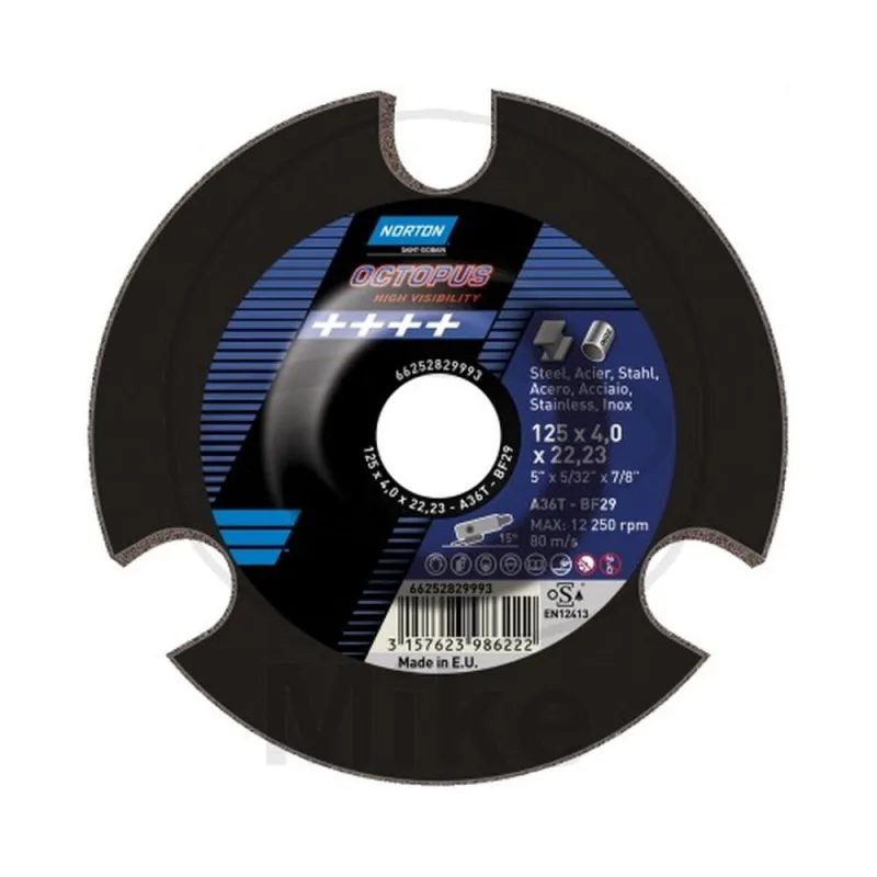 SCHRUPPSCH 125X4X22 K36 APTO PARA NORTON OCTUPUS GEKRÃ-PFT