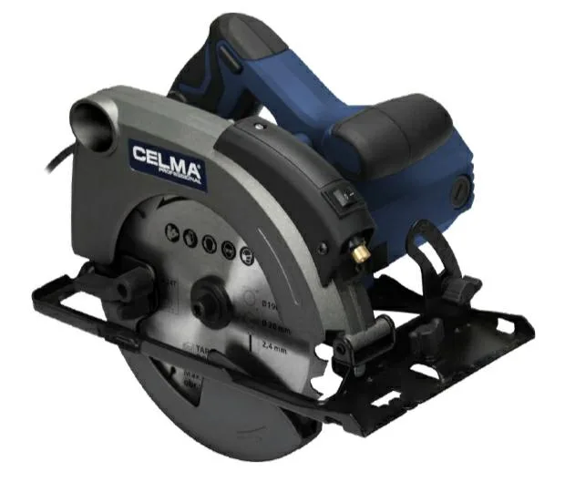 Sierra circular Celma 1500W 190 mm, con láser, corte preciso y eficiente para aplicaciones de carpintería y construcción, ideal para trabajos profesionales.