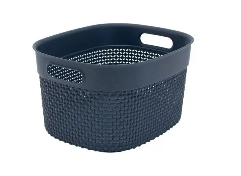 Cesta Curver S 6L, color azul marino, compacta y resistente, ideal para almacenamiento en el hogar, oficina o baño, diseño práctico y funcional para organizar tu espacio