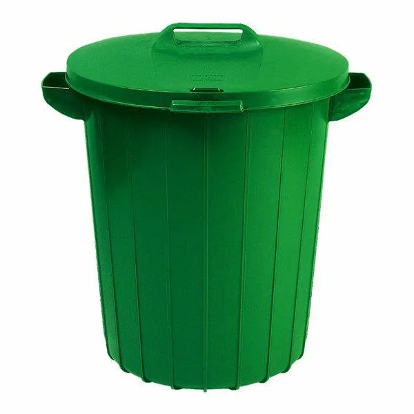 Curver Contenedor para Residuos 90L Verde, ideal para reciclaje y almacenamiento de basura, diseño resistente y duradero, perfecto para uso doméstico e industrial.