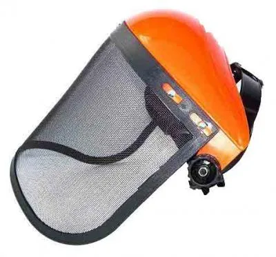 Casco protector para cortar desbrozadora cortabordes visera máscara con PCV 83093