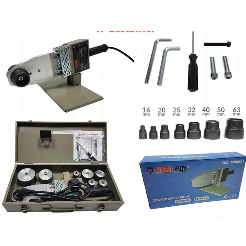 MAR-POL Zgrzewarka do rur PCV 1100W (