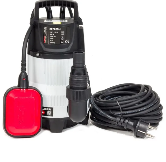Nac SPE40D-L, Bomba de agua sucia 400W, ideal para drenaje de aguas residuales y sucias en proyectos industriales, jardines y piscinas.