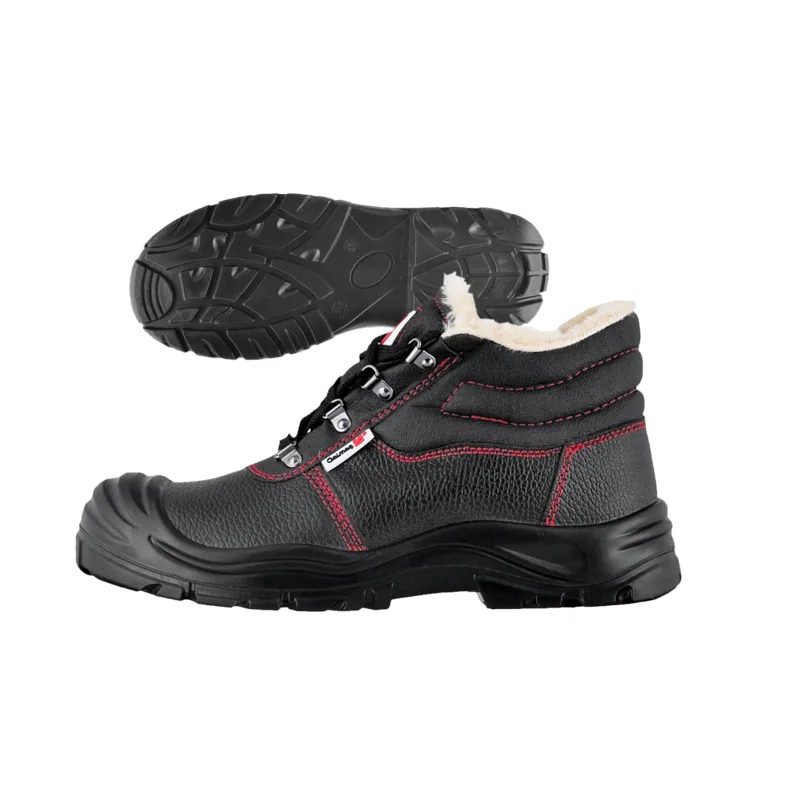 Botas de seguridad Galmag 491, modelo de invierno, con puntera, protección laboral, talla 43, cálidas y resistentes, materiales duraderos, ideales para trabajos en frío.