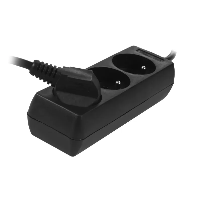 Extensión doméstica negra Awtools, modelo 3-gniazdos 1,5m con conexión a tierra, ideal para uso en casa, 3 tomas, cable resistente, diseño compacto y seguro para comodidad.