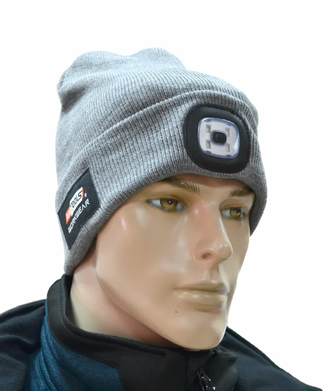 Awtools czapka z lampką led 120lm granatowa