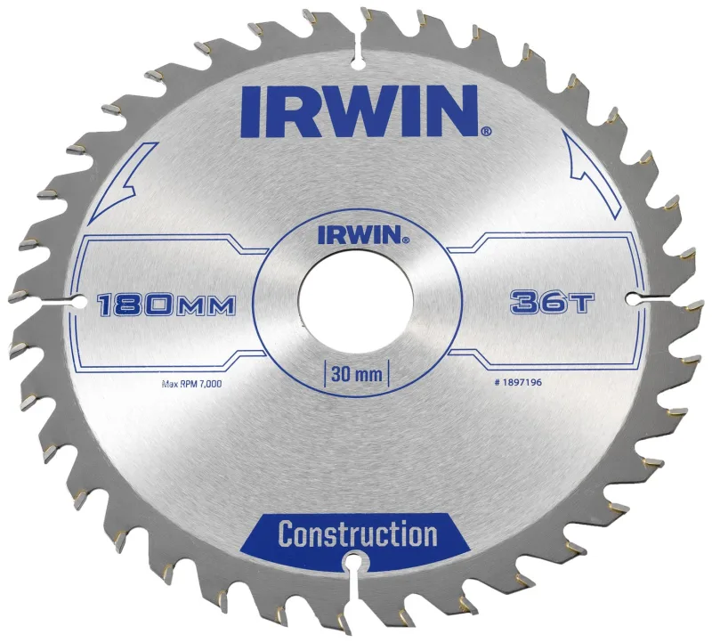Irwin - Disco sierra circular 180mm/36t
