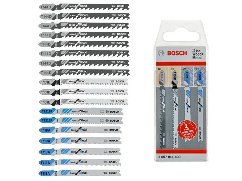 Bosch Brze.T Zest.EUU Wood/Metal 16+2szt, Juego de Brocas para Madera y Metal, Alta Precisión y Durabilidad, Ideal para Trabajos de Perforación en Diversos Materiales