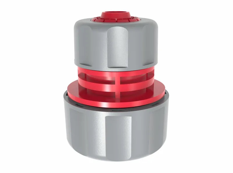 AWTOOLS Conector de Mangueras 3/4-1/2", acople seguro, caja de 40 unidades, resistencia a la presión, instalación sencilla, material duradero, color estándar