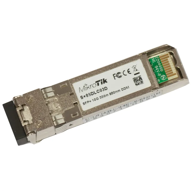 Mikrotik S+85DLC03D red modulo transceptor Fibra óptica 10000 Mbit/s SFP+ 850 nm