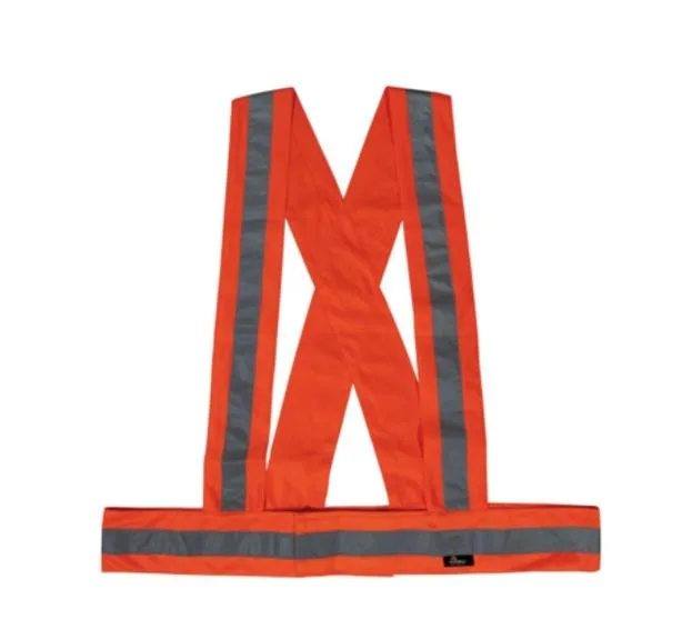 Arnés Reflectante de Alta Visibilidad, Color Naranja, Talla Universal, Beta, Seguridad para Trabajo Nocturno, Ajustable, Ligero y Resistente al Desgaste