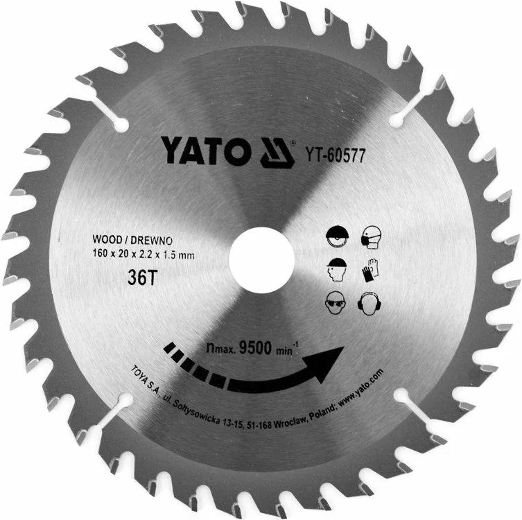 YATO Disco lija amolador angular YT-60577 1.5mm 160mm 20mm