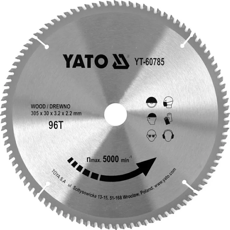 Yato YT-60785 hoja de sierra circular 30,5 cm 1 pieza(s)