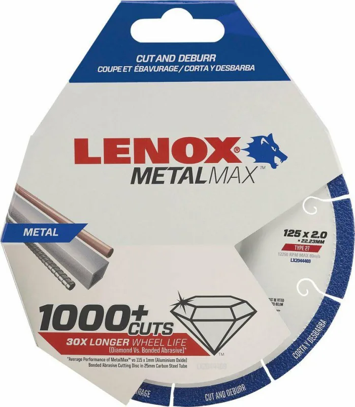 IRWIN Disco para metal 125mm Tipo 27, ideal para corte y eliminación de rebabas, diseño resistente y eficiente, máxima precisión en acabados, herramienta profesional, color metálico.