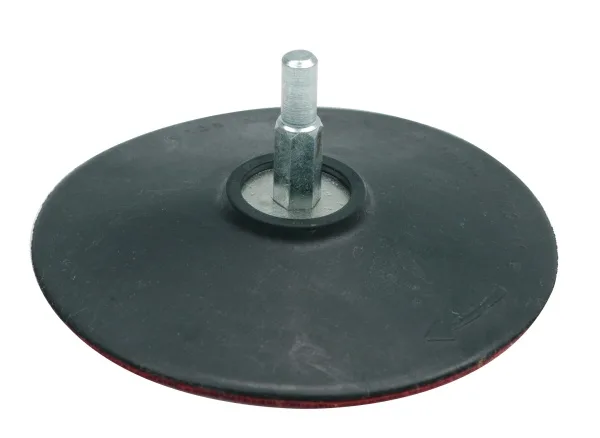 Disco de 125 mm con soporte de velcro, herramienta abrasiva universal, compatible con lijadoras rotorbitales, cambio rápido, fijación con eje para profesionales