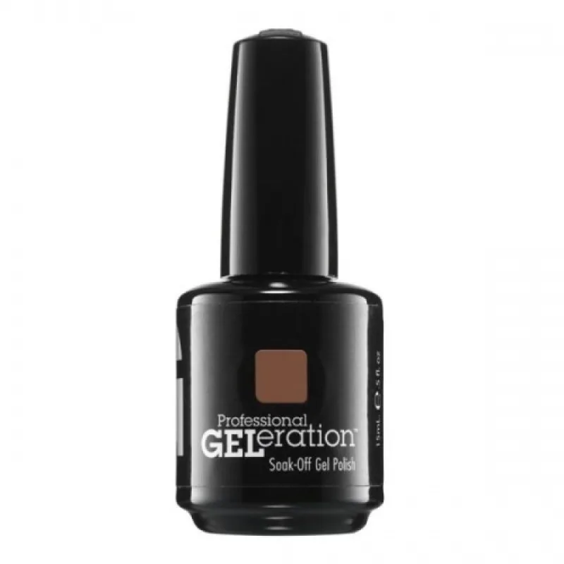 Jessica Geleration Colours Semi-Permanent Nail Polish, Gel-1176 Toasted Pecans, Esmalte de Uñas Semi-permanente, 15 ml, Para Profesionales