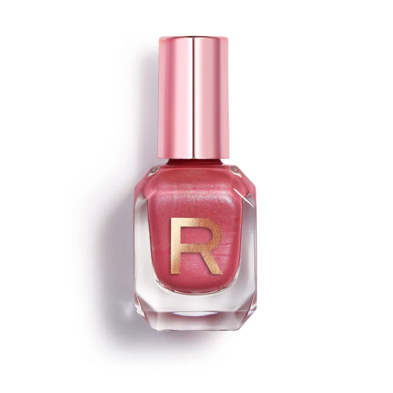 Esmalte de uñas Makeup Revolution High Gloss, tono Satin suave y elegante, acabado brillante, secado rápido, 10 ml, manicure profesional y duradero