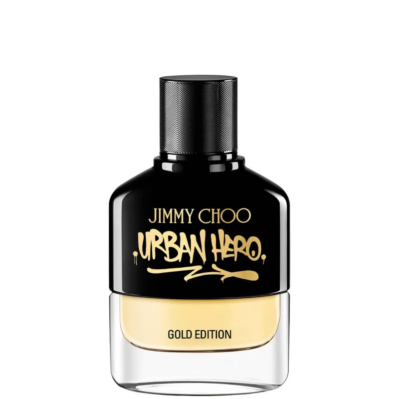 Jimmy Choo Urban Hero Gold Edition, eau de parfum para hombres, fragancia sofisticada para uso diario, 50 ml, ideal como regalo, ingredientes de alta calidad