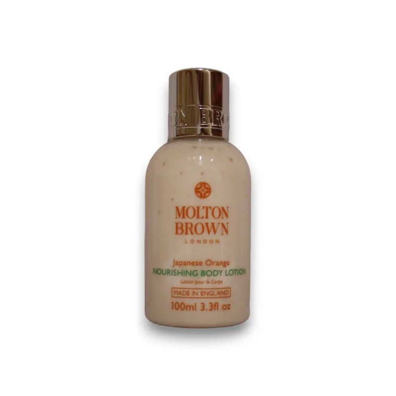 Loción corporal Molton Brown Japanese Orange hidrata y revitaliza la piel con aroma cítrico y exótico textura ligera ideal para uso diario 100 ml