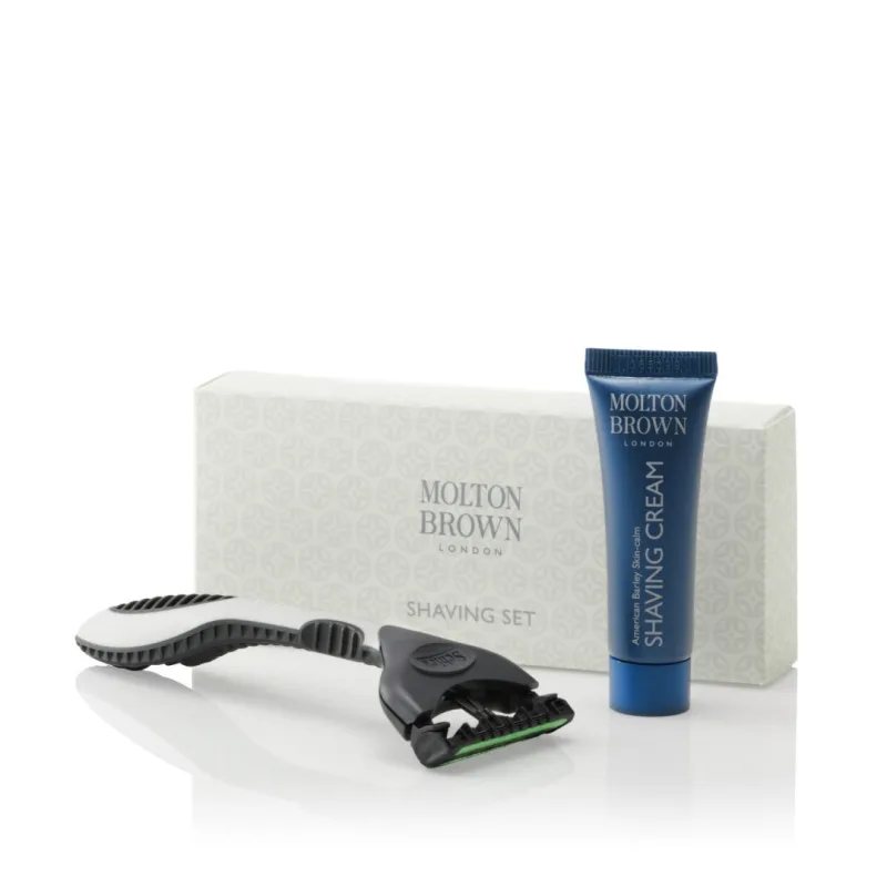 Molton Brown Shaving Kit Luxury Collection Set, Incluye Afeitadora de 1 Cuchilla + Crema de Afeitar, Lujo y Cuidado para el Afeitado, Ideal para Hombres