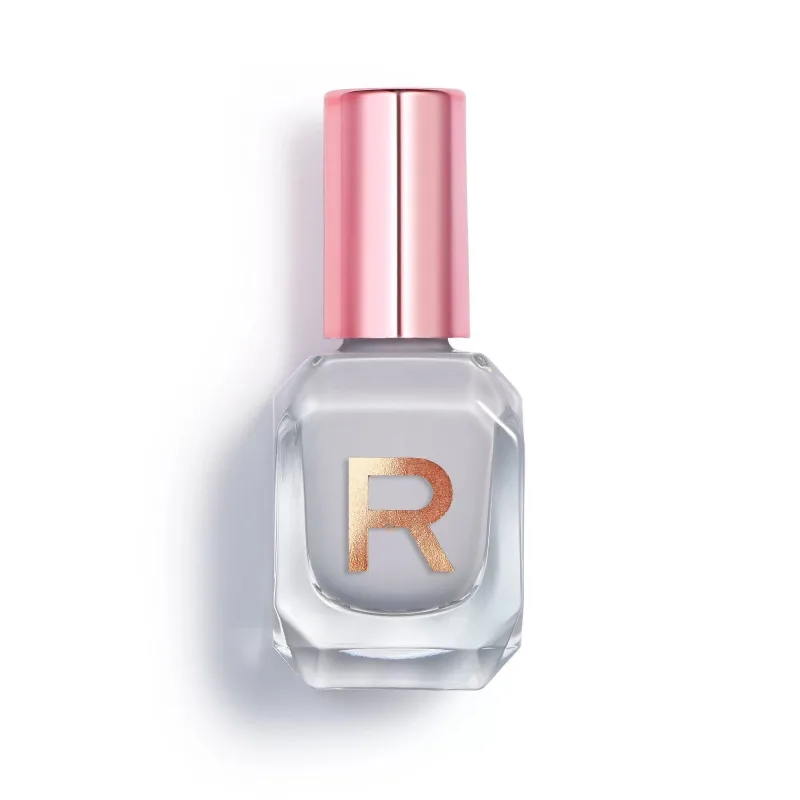 Esmalte de uñas express / Makeup Revolution / Uniform Grey 10 ml, fórmula rápida de secado y acabado uniforme para uñas perfectas y modernas